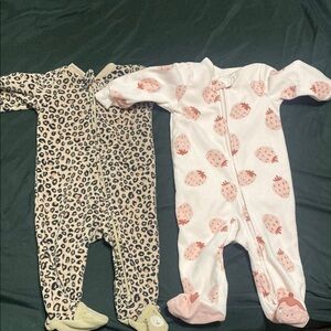 Leopard and Hedgehog Print Kids One Pieces